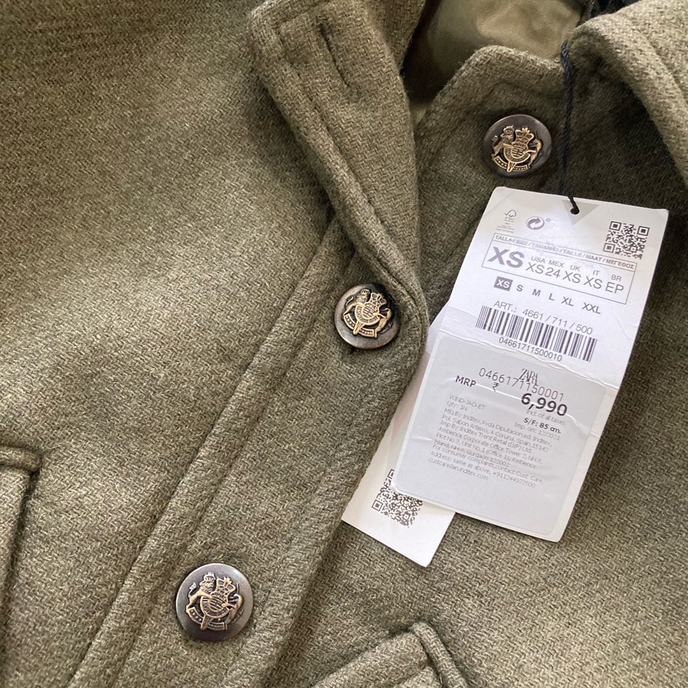 ZARA Women Vintage Jacket - Picture 1 of 8